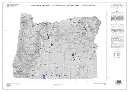 thumbprint map view of Aqueous Chemistry Information Layer for Oregon, Release 1 (AQILO-1)