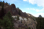 Long view of hill of ash-flow tuff.