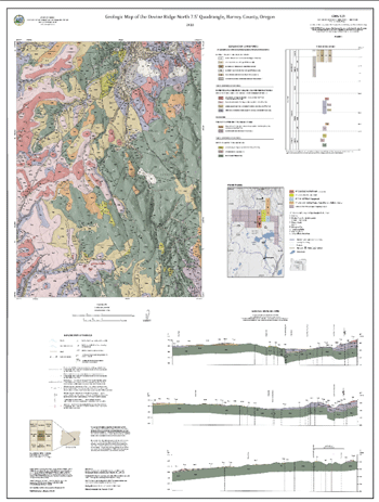 image of Devine Ridge North geologic quadrangle map