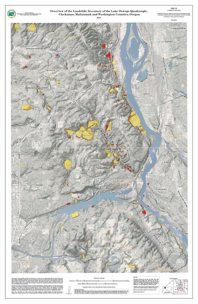 Overview of Lake Oswego quad