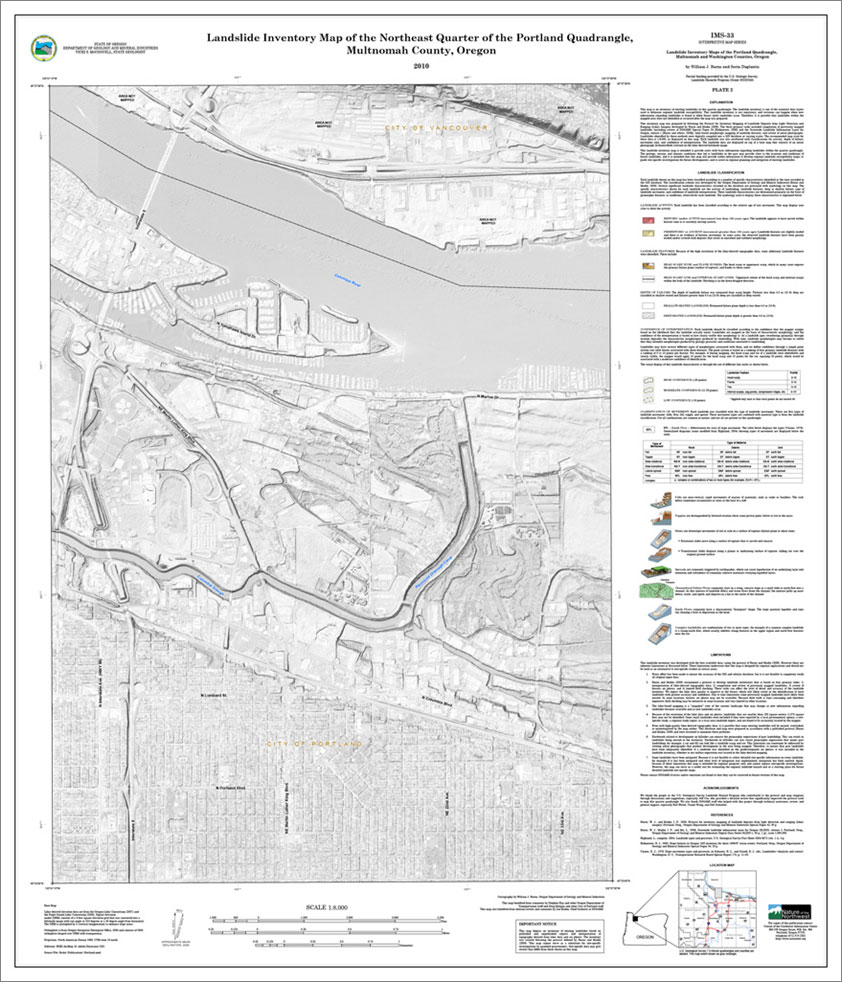 NE quarter of Portland quad