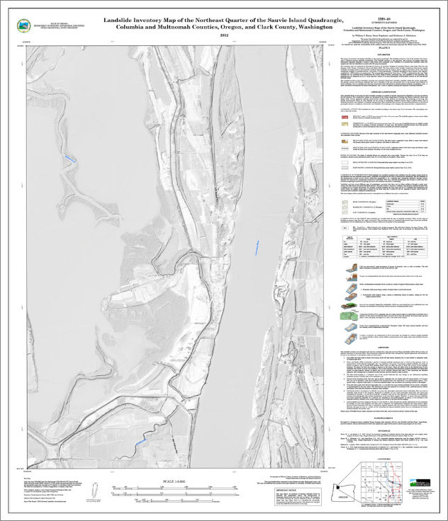 NE quarter of Sauvie Island quad