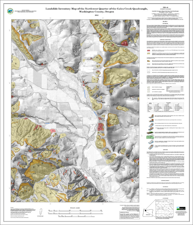 NW quarter of Gales Creek quad
