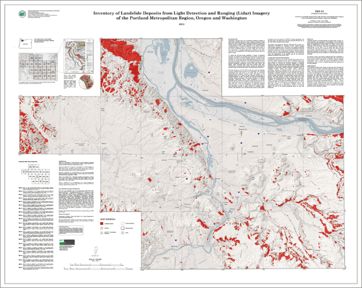 Inventory of landslide deposits in the Portland metropolitan region