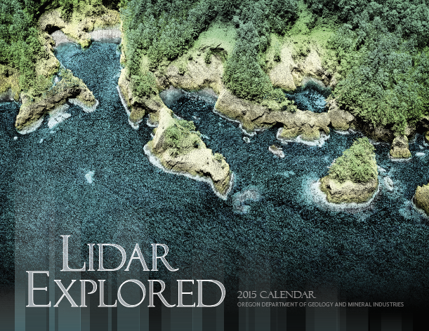cover page of DOGAMI Lidar Illustrated 2014 lidar calendar
