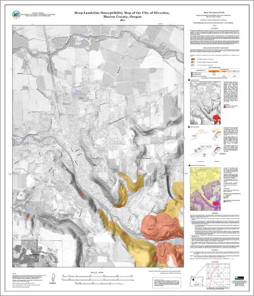 City of Silverton deep-landslide susceptibility map