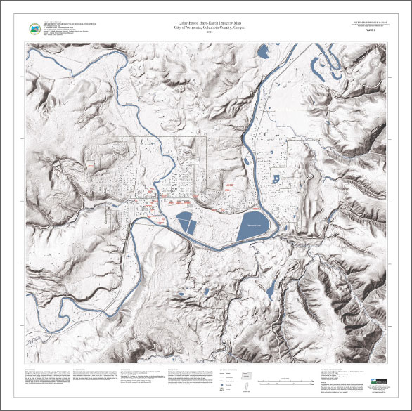 Open-File Report O--13-03, Landslide Inventory Map of the Harbor Hills Area, Curry County, Oregon; Plate 2: Lidar-Based Bare-Earth Imagery Map