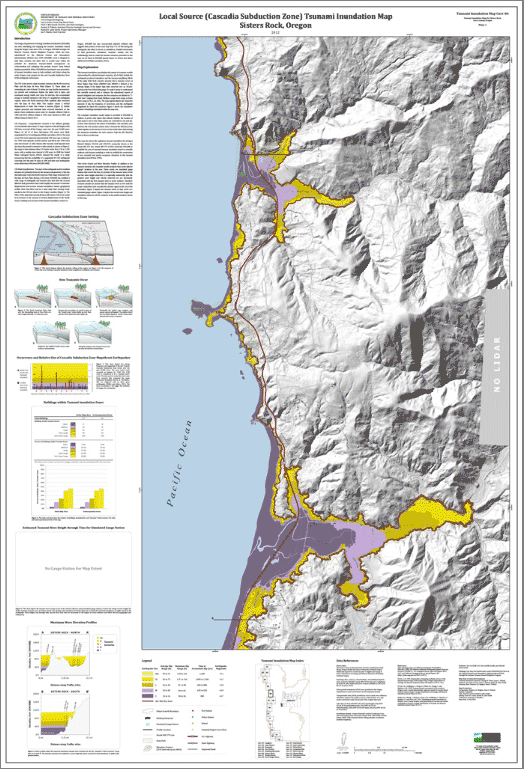 Preview: Sisters Rock Local Source (Cascadia Subduction Zone) Tsunami Inundation Map