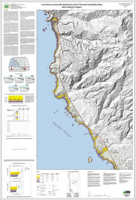 Preview: Harris Beach Local Source (Cascadia Subduction Zone) Tsunami Inundation Map