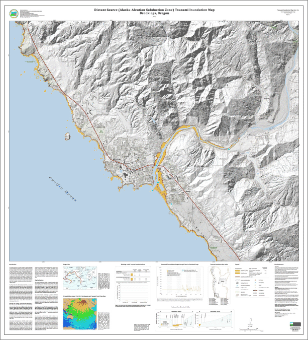 Brookings oregon tsunami zone