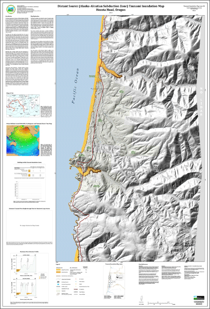 When was the last tsunami on the oregon coast